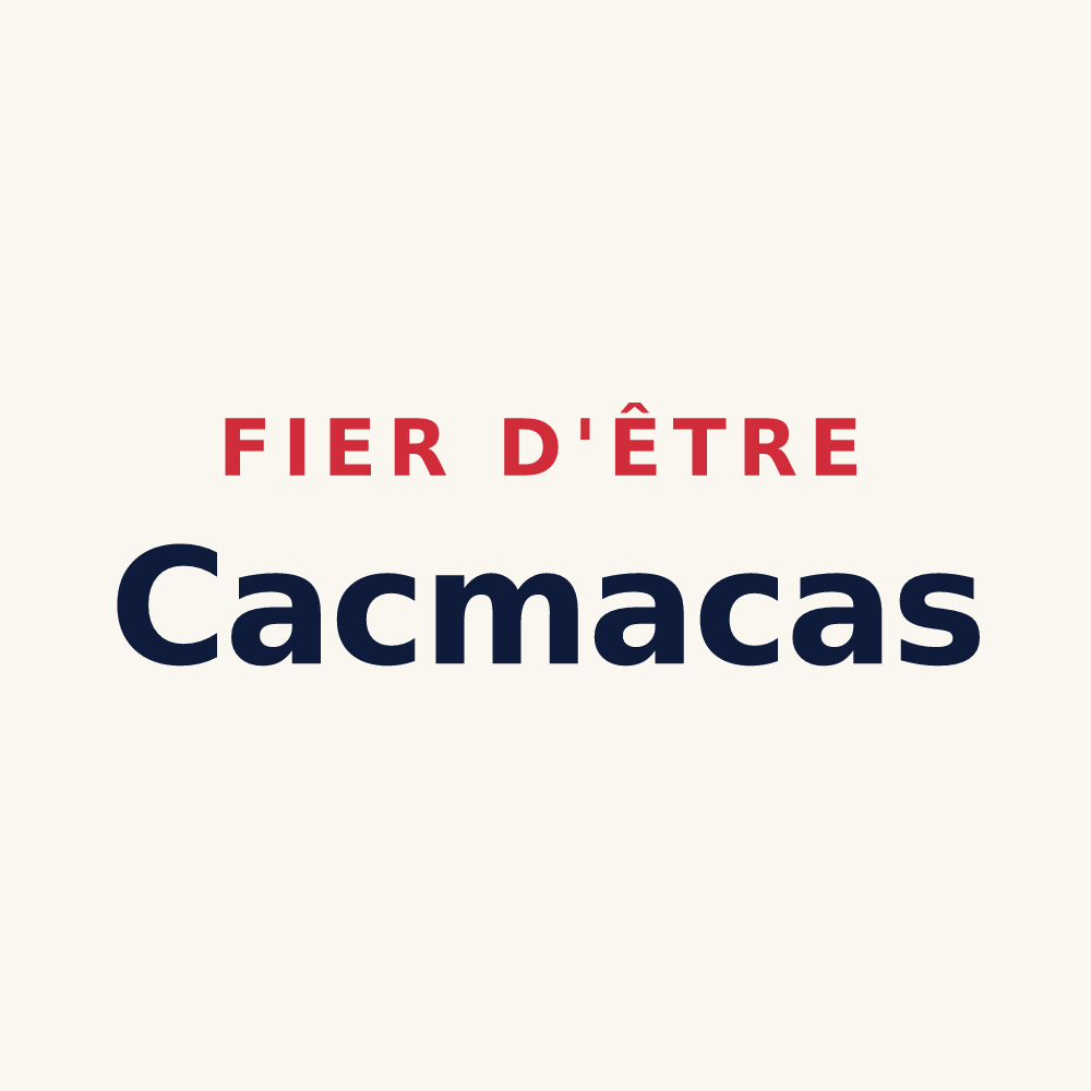 Tasse « Fier d'être Cacmacas » — design pour Saint-Germain-en-Montagne