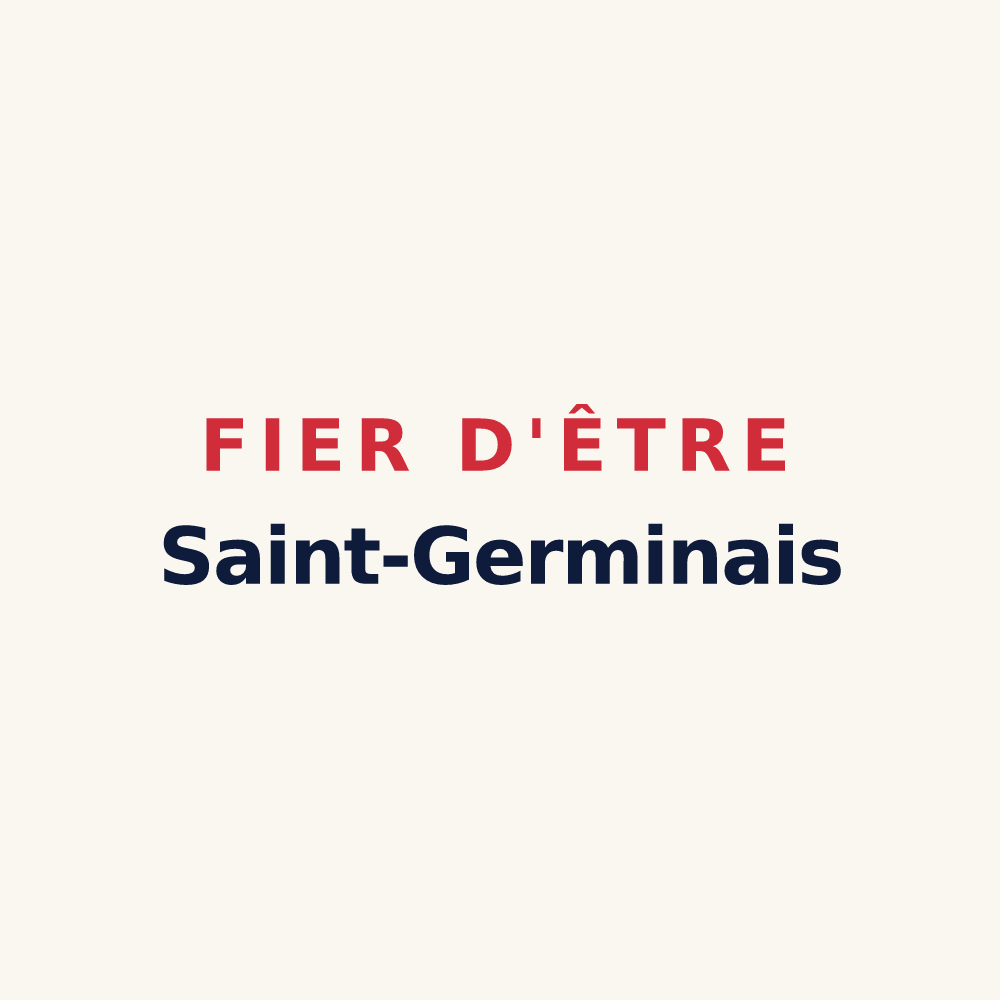 Tasse « Fier d'être Saint-Germinais » — design pour Saint-Germain-le-Gaillard