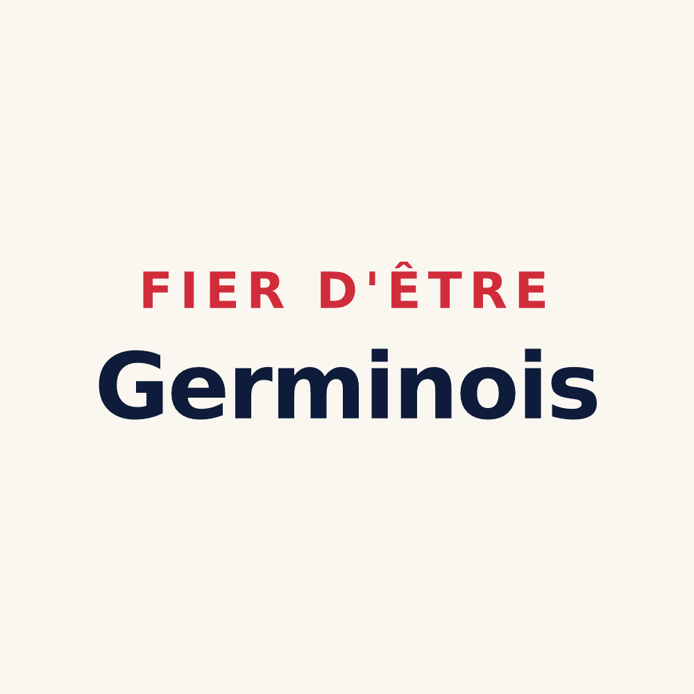 Tasse « Fier d'être Germinois » — design pour Saint-Germain-sur-Eaulne