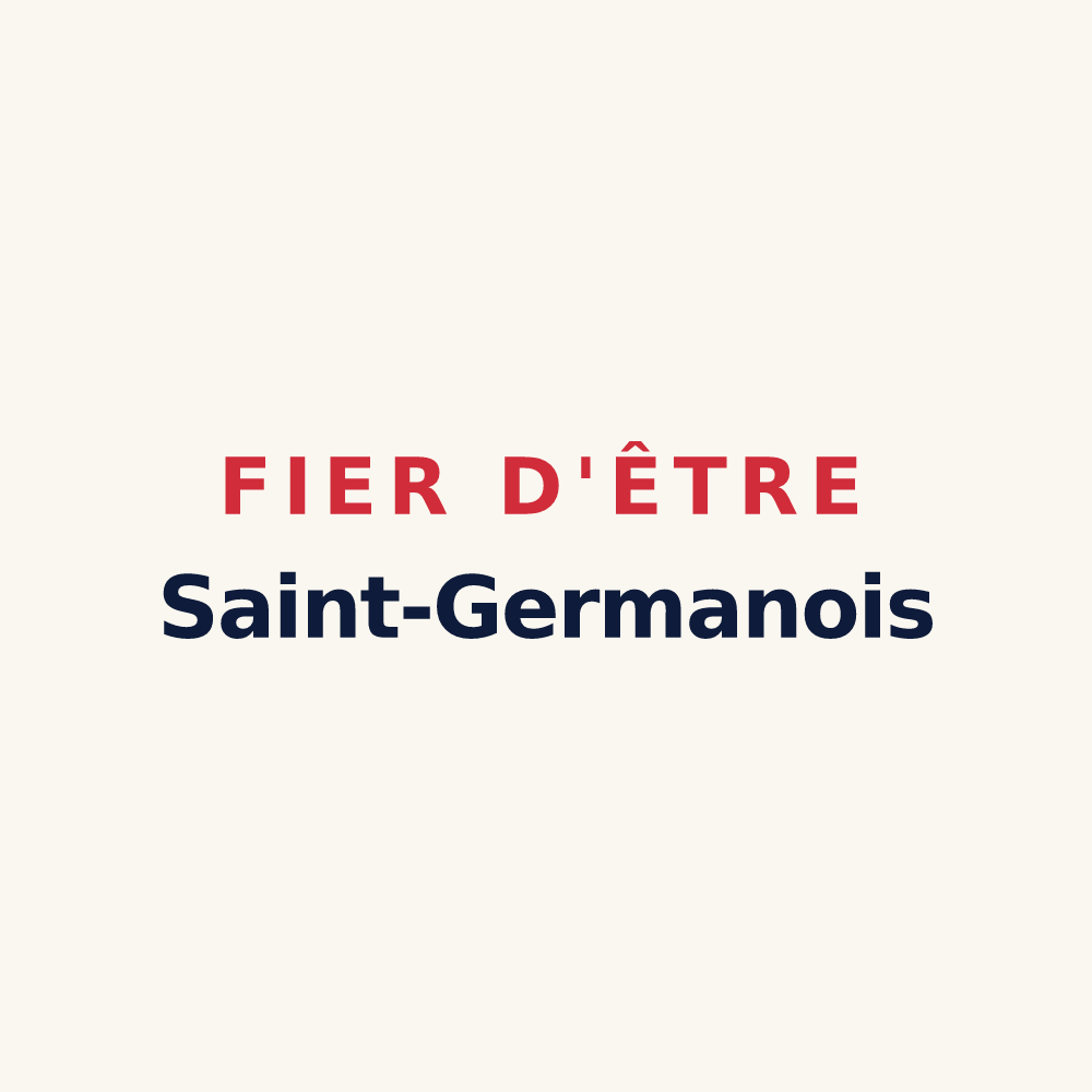 Tasse « Fier d'être Saint-Germanois » — design pour Saint-Germain-sur-École