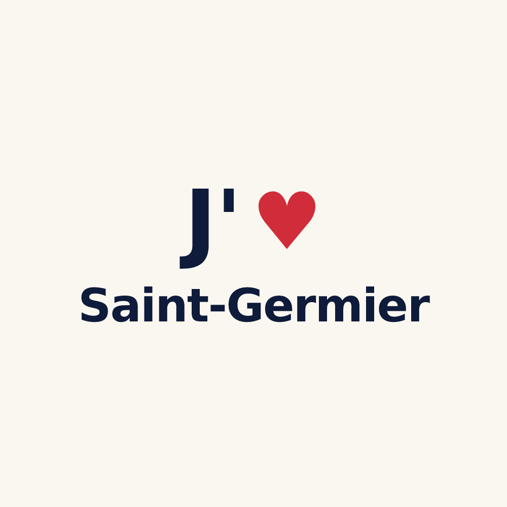 Tasse personnalisée Saint-Germier — design J'aime Saint-Germier