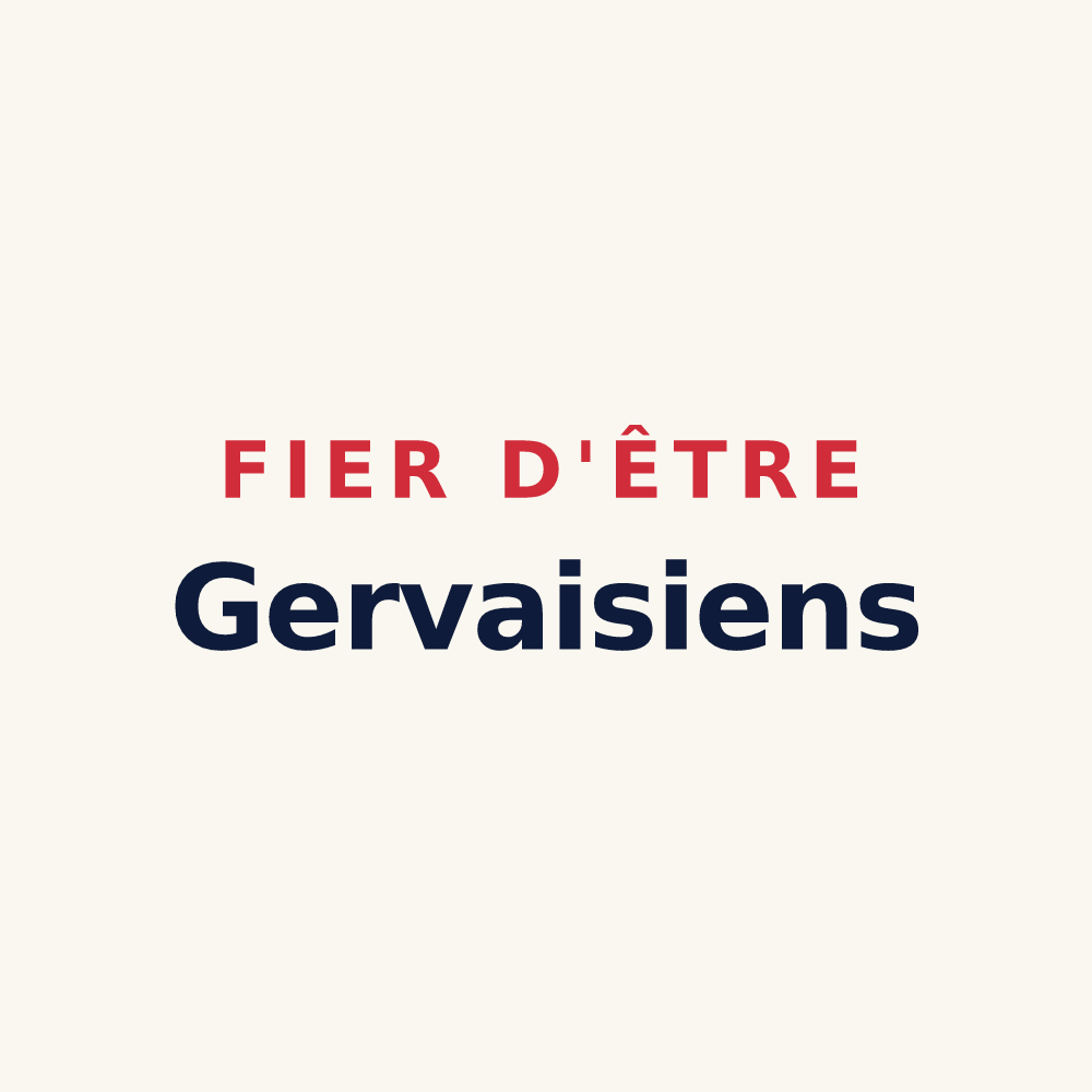 Tasse « Fier d'être Gervaisiens » — design pour Saint-Gervais