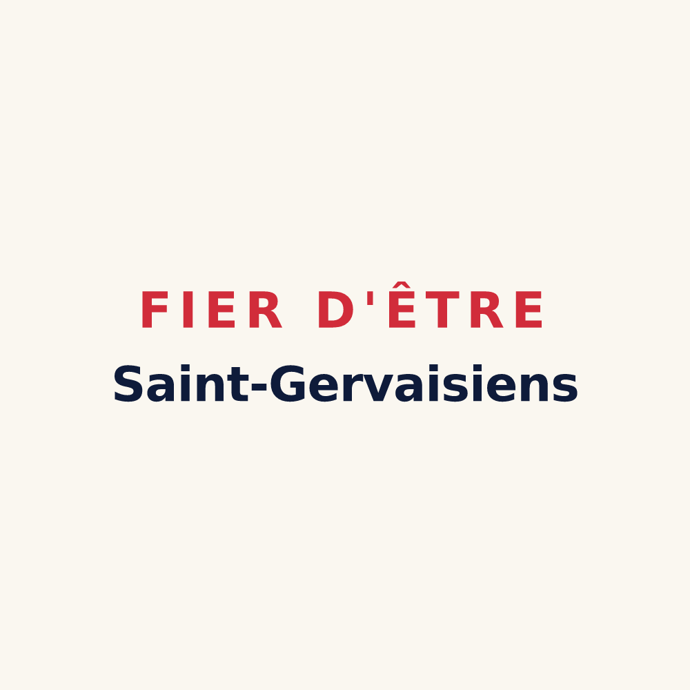 Tasse « Fier d'être Saint-Gervaisiens » — design pour Saint-Gervais