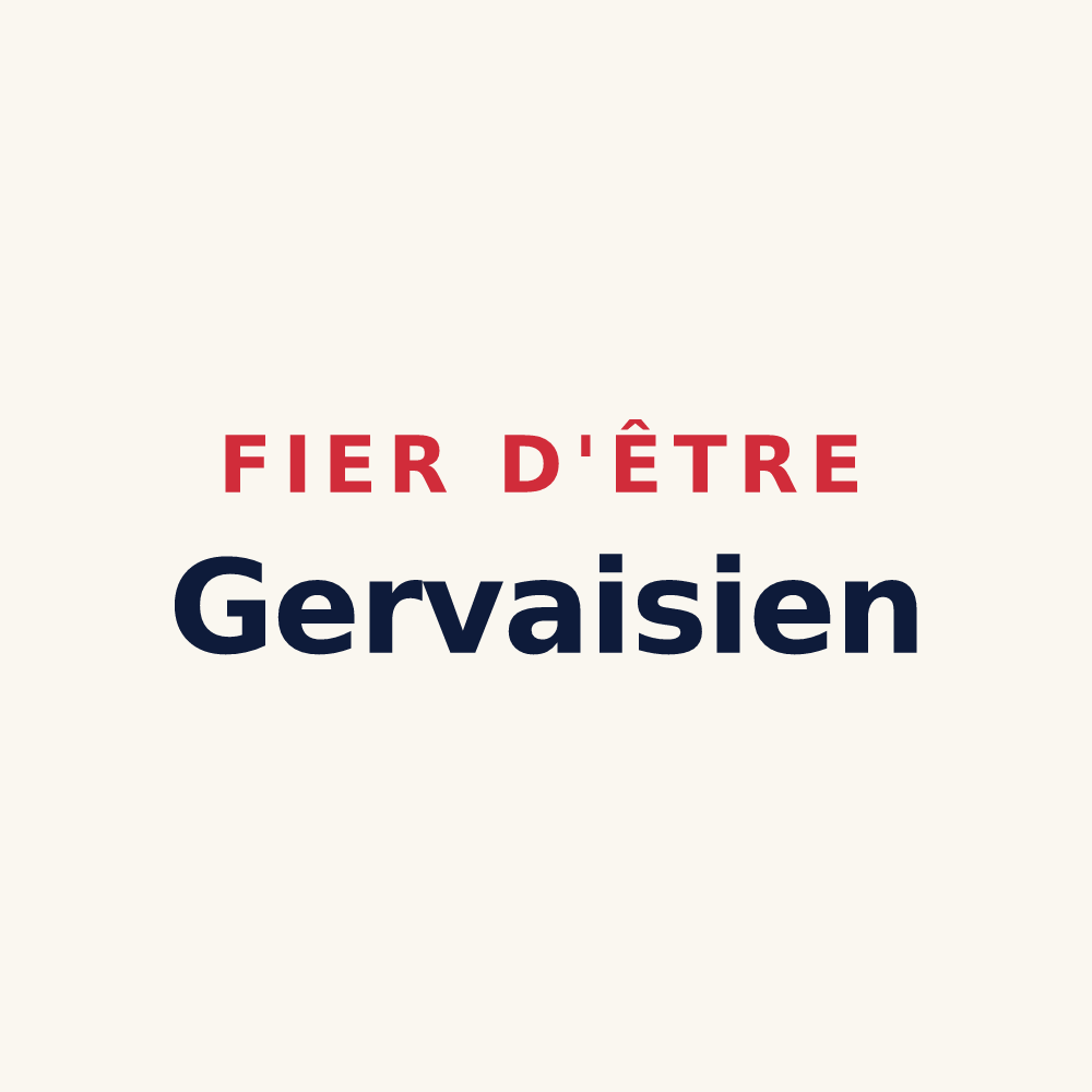 Tasse « Fier d'être Gervaisien » — design pour Saint-Gervais-de-Vic