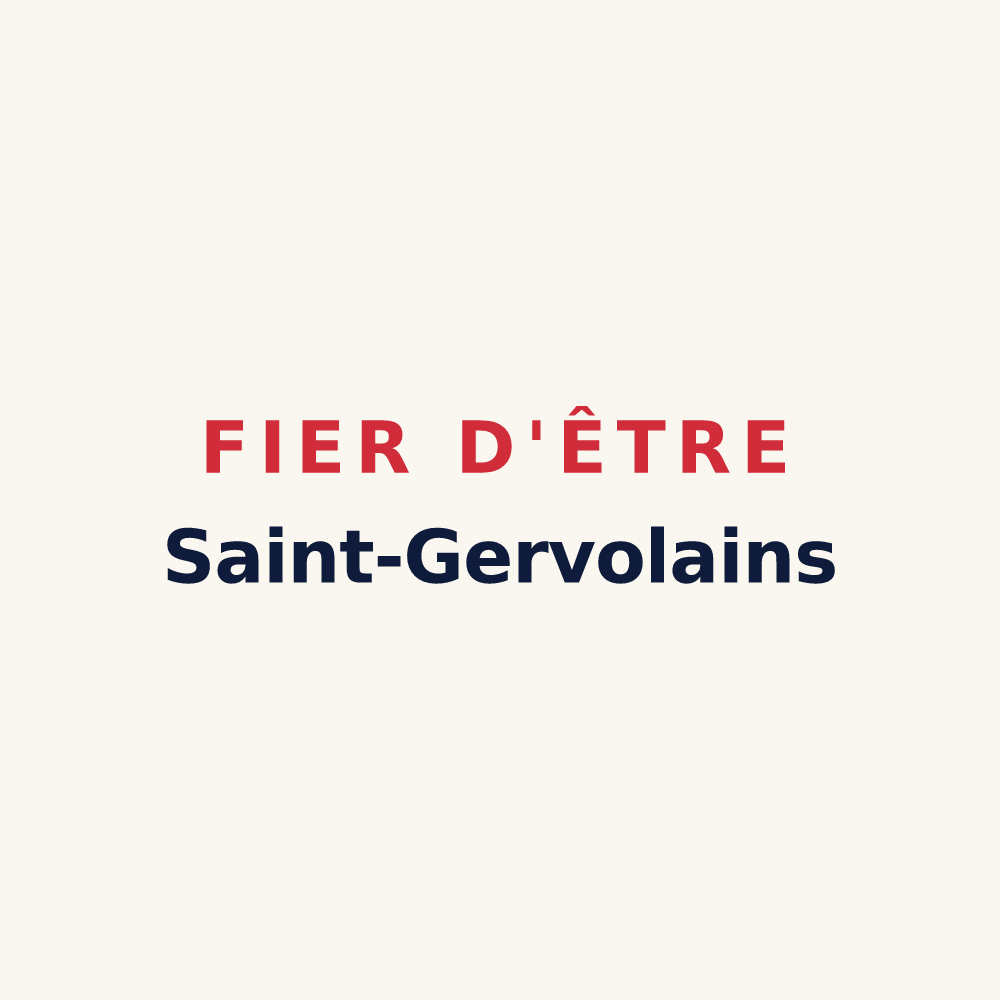 Tasse « Fier d'être Saint-Gervolains » — design pour Saint-Gervais-les-Bains