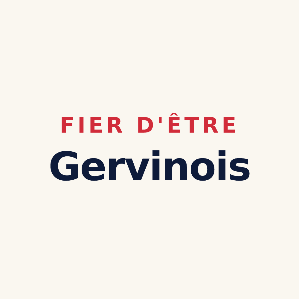 Tasse « Fier d'être Gervinois » — design pour Saint-Gervais