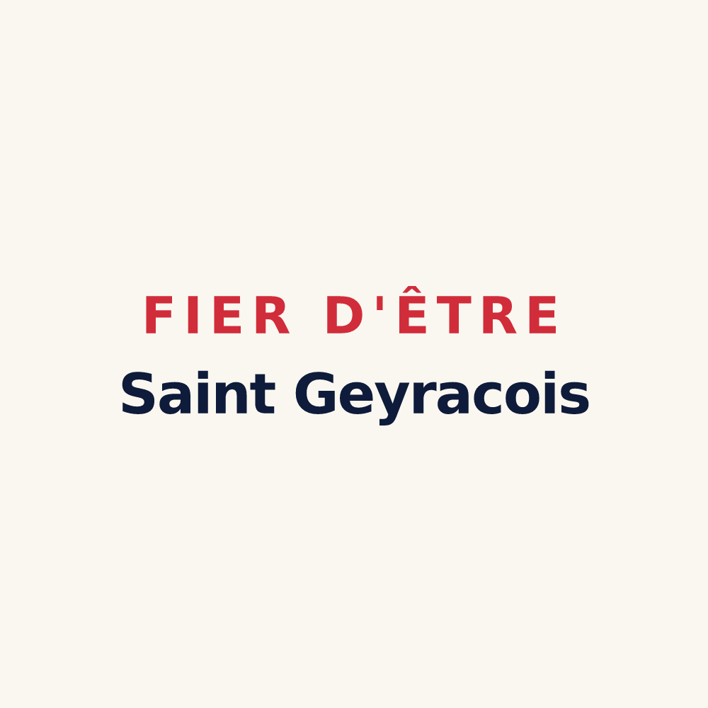 Tasse « Fier d'être Saint Geyracois » — design pour Saint-Geyrac