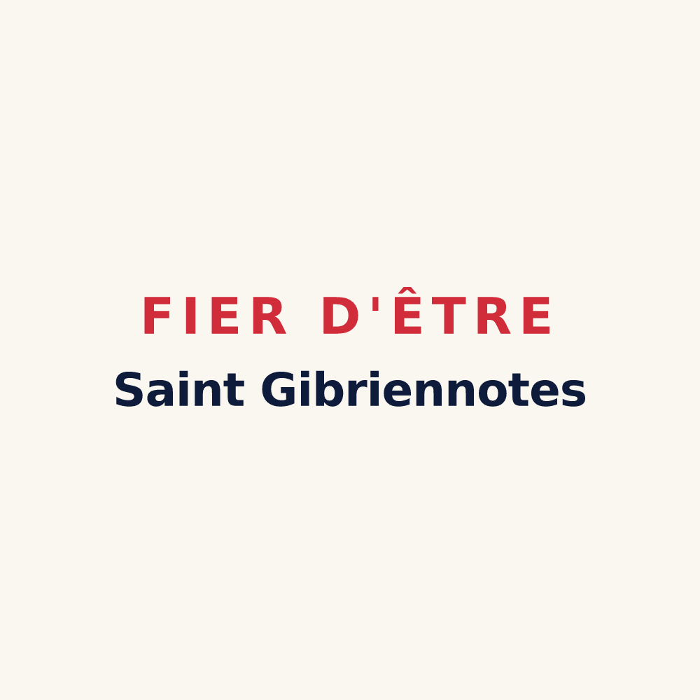 Tasse « Fier d'être Saint Gibriennotes » — design pour Saint-Gibrien
