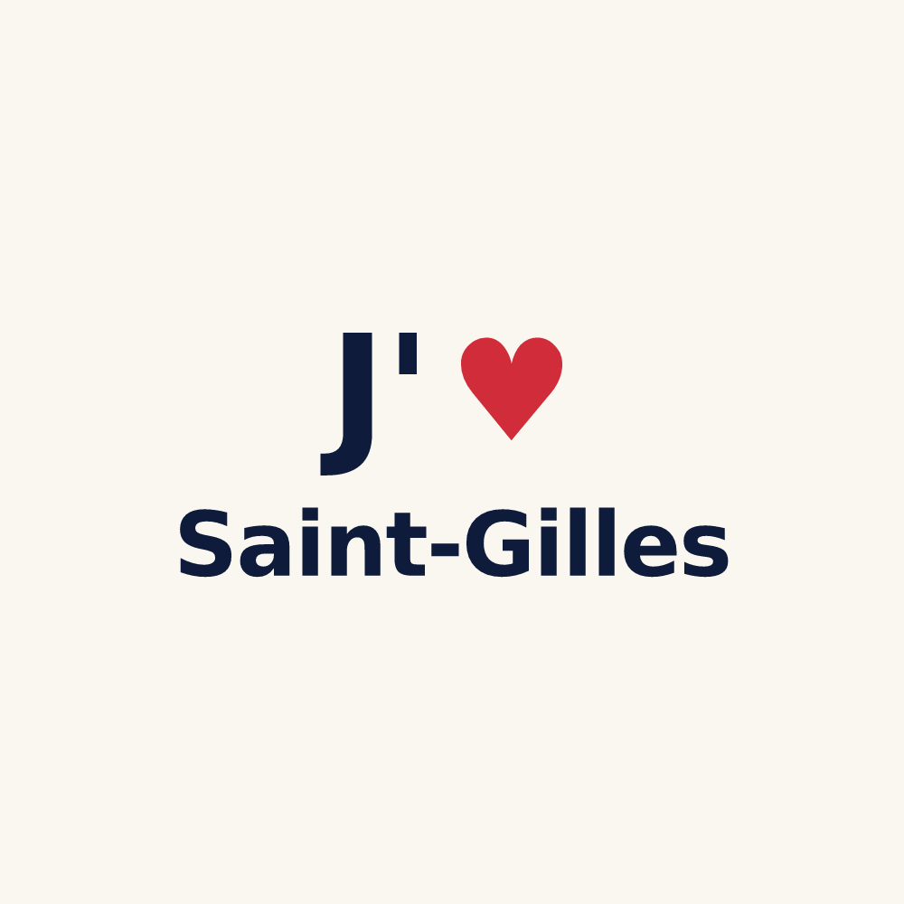 Tasse personnalisée Saint-Gilles — design J'aime Saint-Gilles