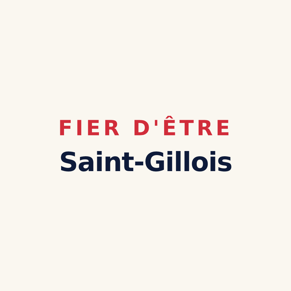 Tasse « Fier d'être Saint-Gillois » — design pour Saint-Gilles-Pligeaux