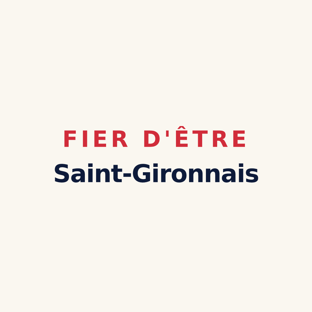 Tasse « Fier d'être Saint-Gironnais » — design pour Saint-Girons-d'Aiguevives