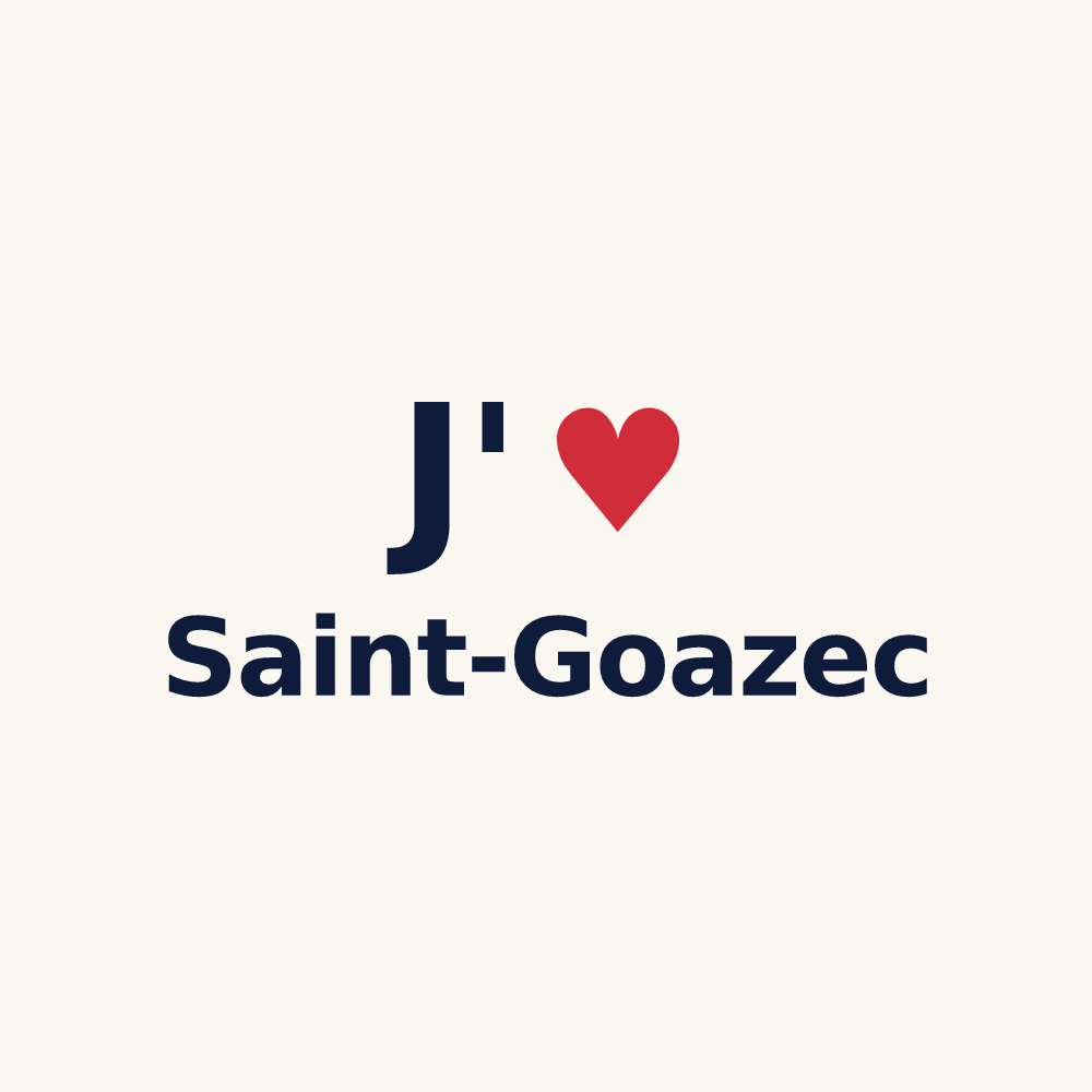 Tasse personnalisée Saint-Goazec — design J'aime Saint-Goazec