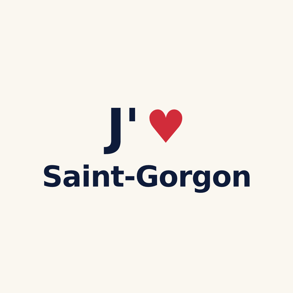 Tasse personnalisée Saint-Gorgon — design J'aime Saint-Gorgon