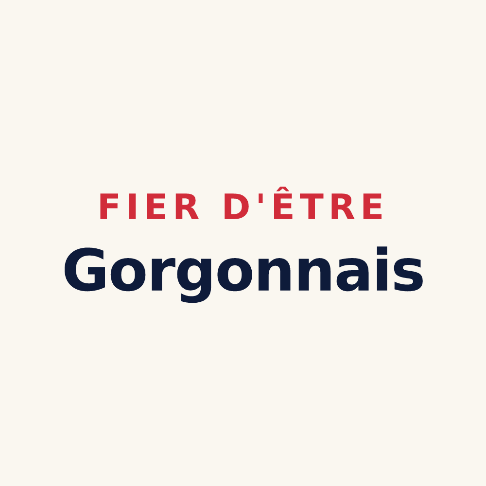 Tasse « Fier d'être Gorgonnais » — design pour Saint-Gorgon