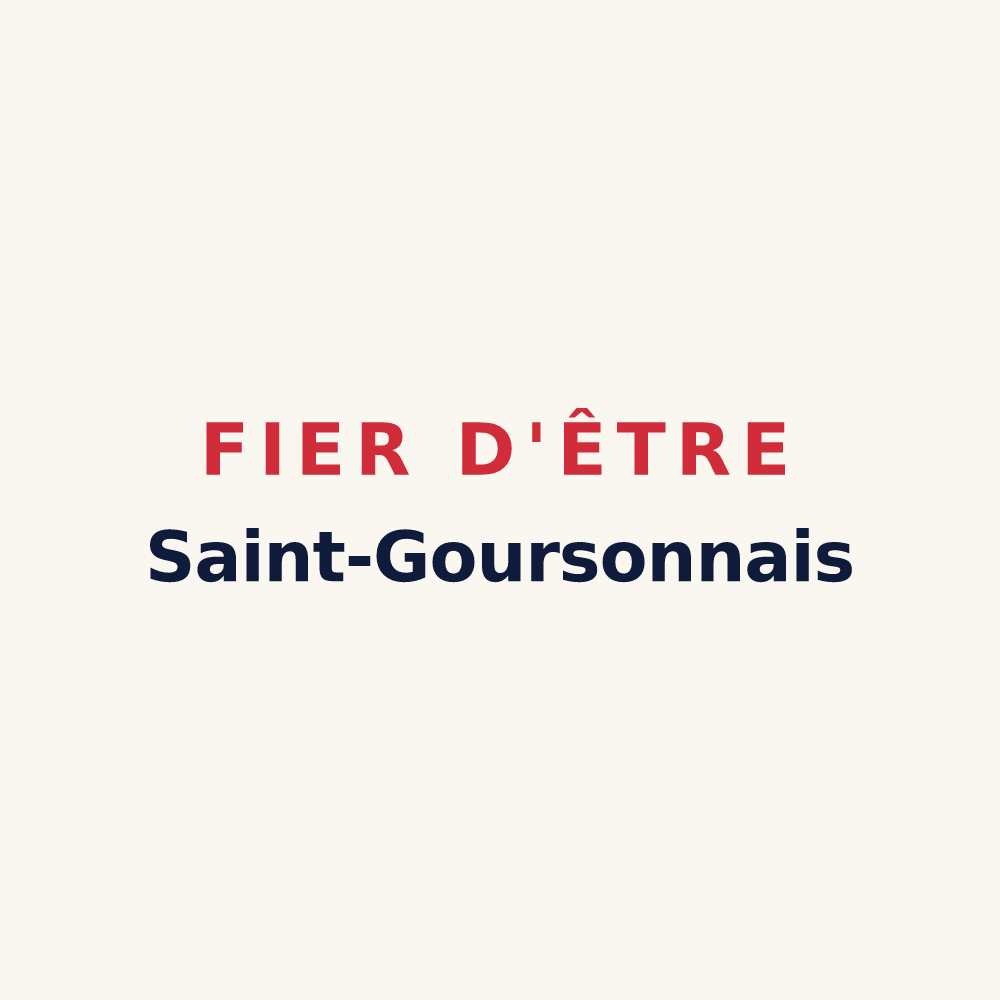 Tasse « Fier d'être Saint-Goursonnais » — design pour Saint-Gourson