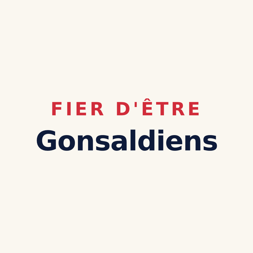 Tasse « Fier d'être Gonsaldiens » — design pour Saint-Goussaud