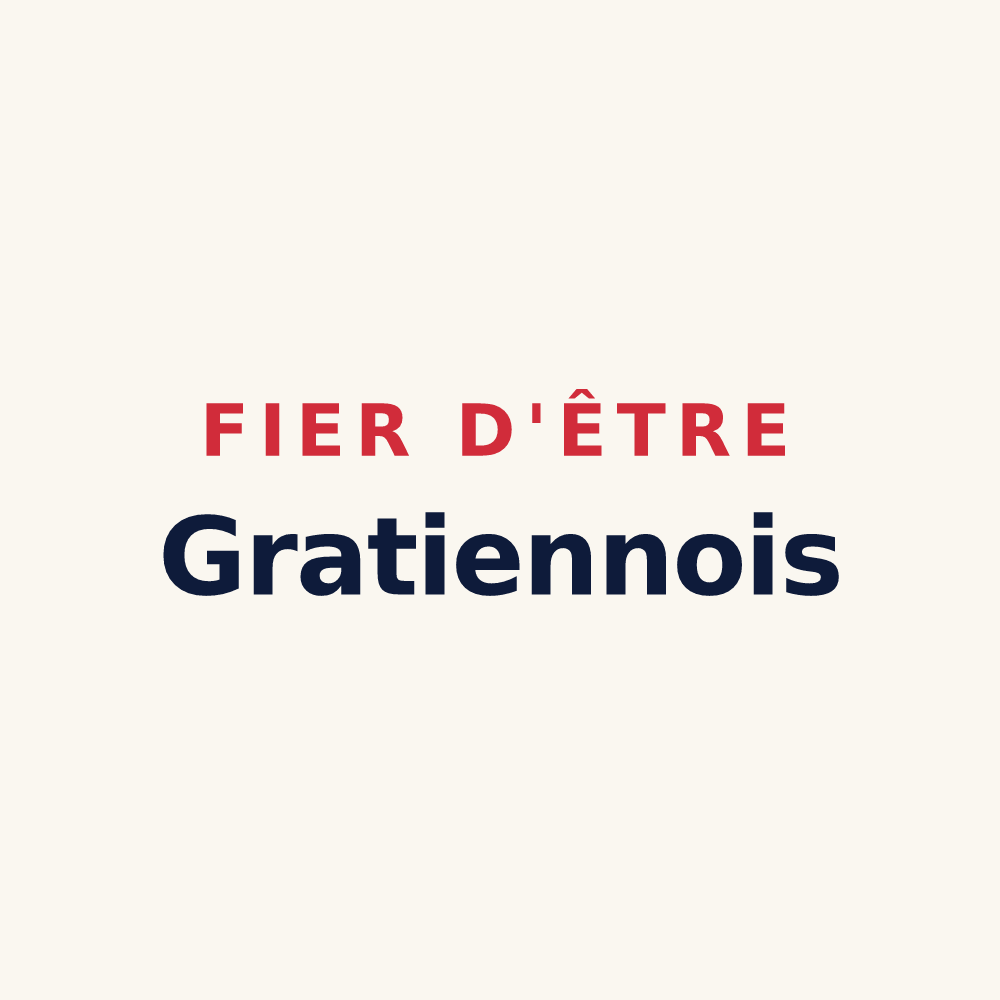 Tasse « Fier d'être Gratiennois » — design pour Saint-Gratien