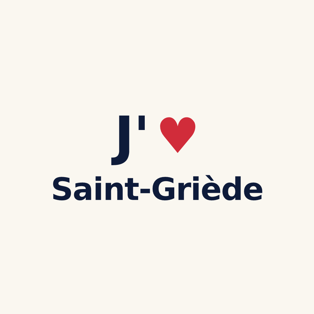 Tasse personnalisée Saint-Griède — design J'aime Saint-Griède