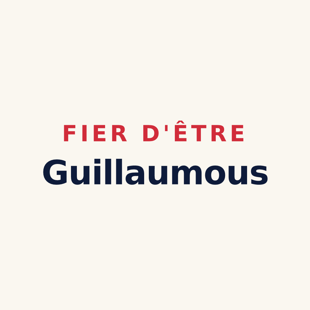 Tasse « Fier d'être Guillaumous » — design pour Saint-Guillaume
