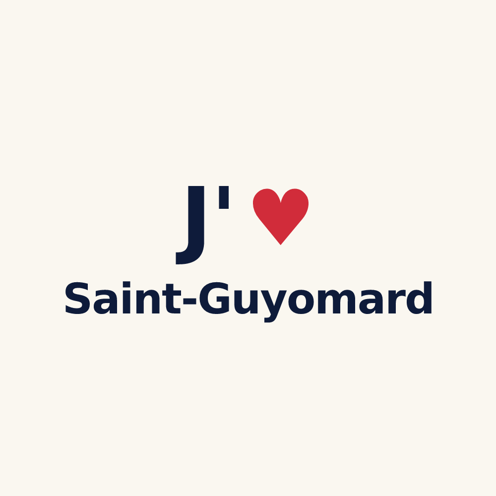 Tasse personnalisée Saint-Guyomard — design J'aime Saint-Guyomard