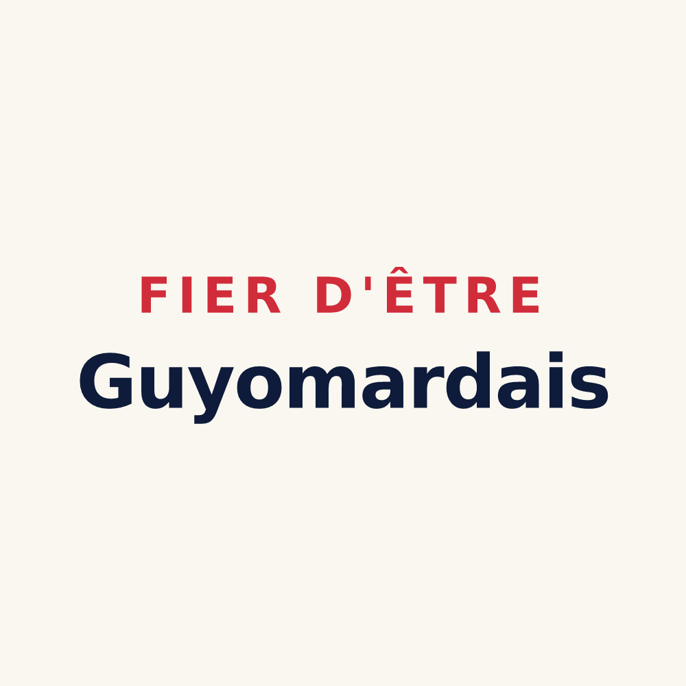 Tasse « Fier d'être Guyomardais » — design pour Saint-Guyomard