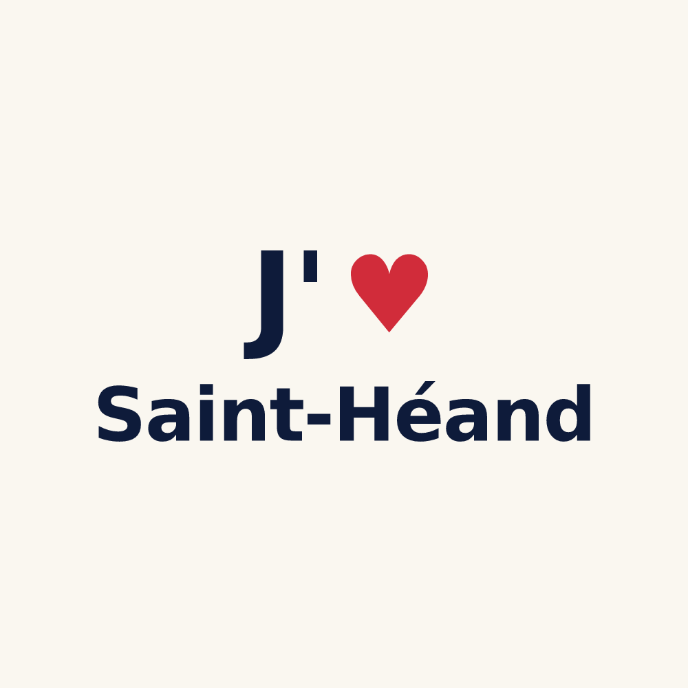 Tasse personnalisée Saint-Héand — design J'aime Saint-Héand