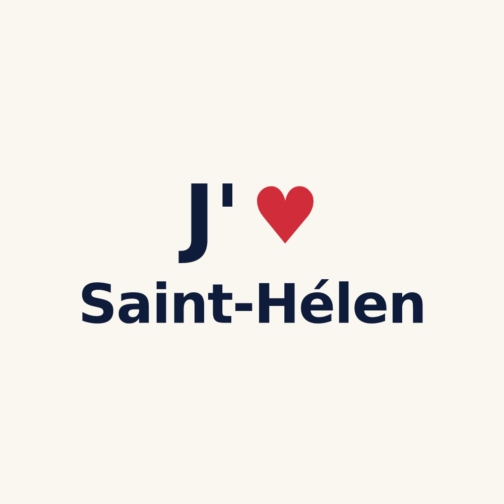 Tasse personnalisée Saint-Hélen — design J'aime Saint-Hélen