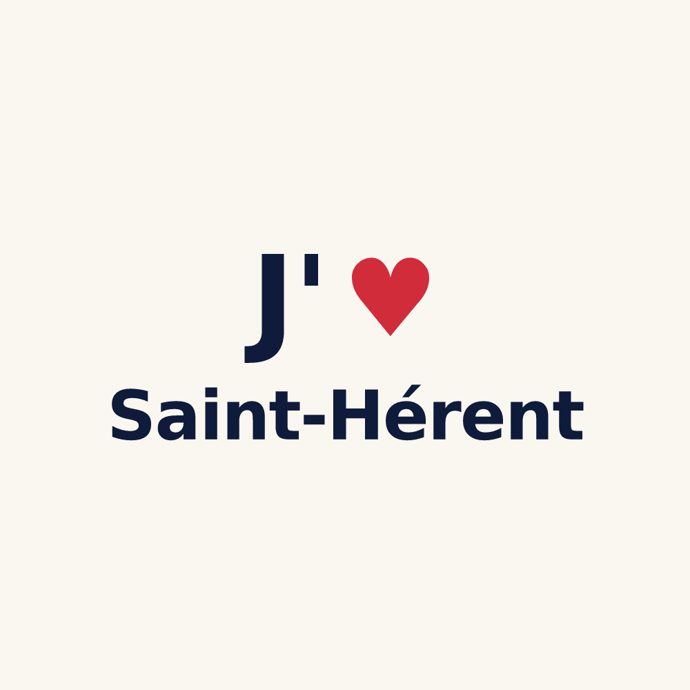 Tasse personnalisée Saint-Hérent — design J'aime Saint-Hérent