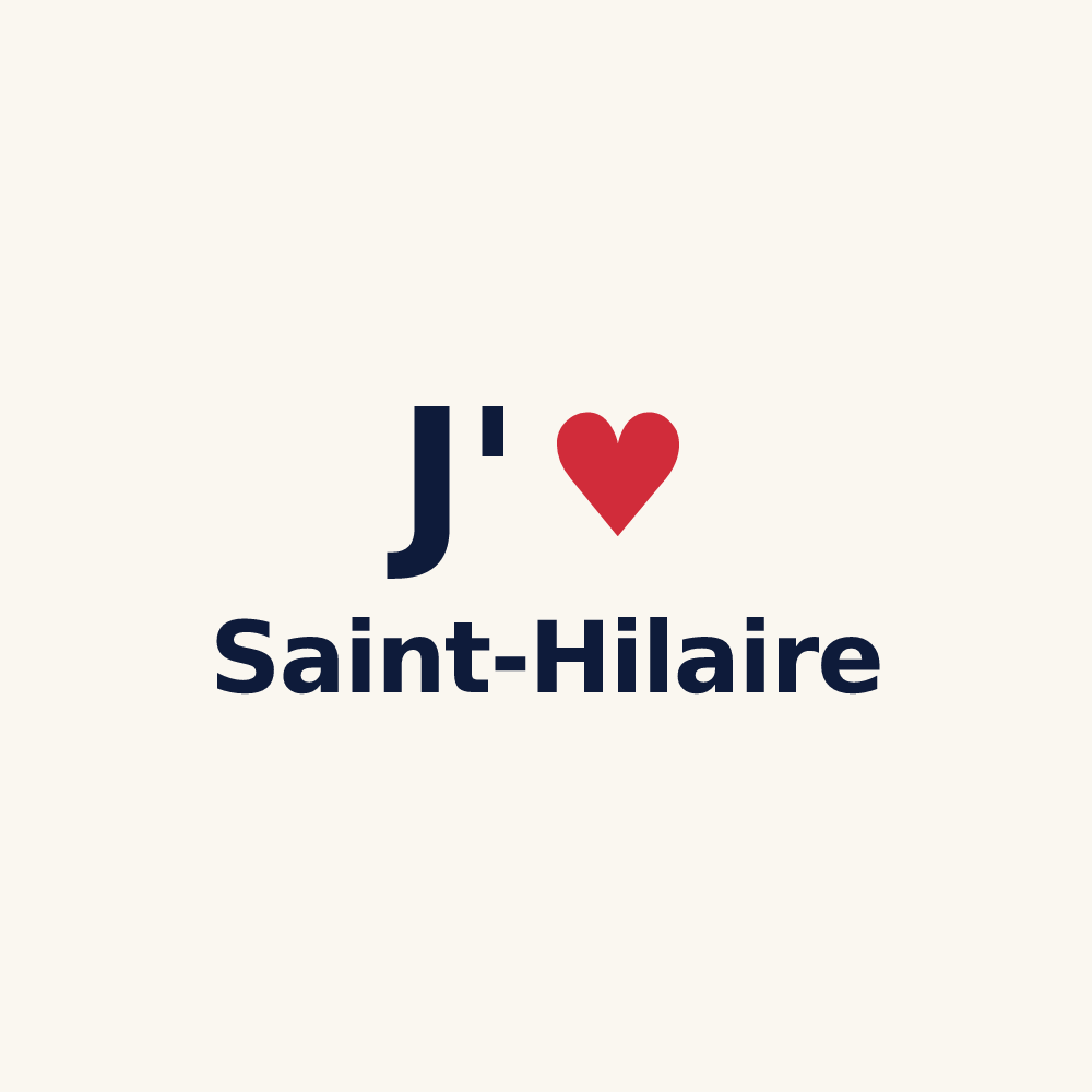 Tasse personnalisée Saint-Hilaire — design J'aime Saint-Hilaire