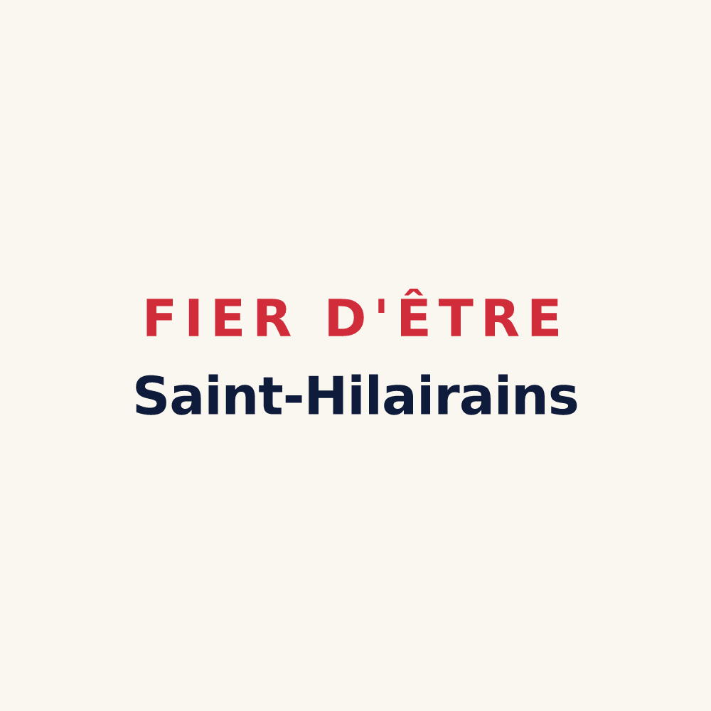 Tasse « Fier d'être Saint-Hilairains » — design pour Saint-Hilaire-de-Lavit