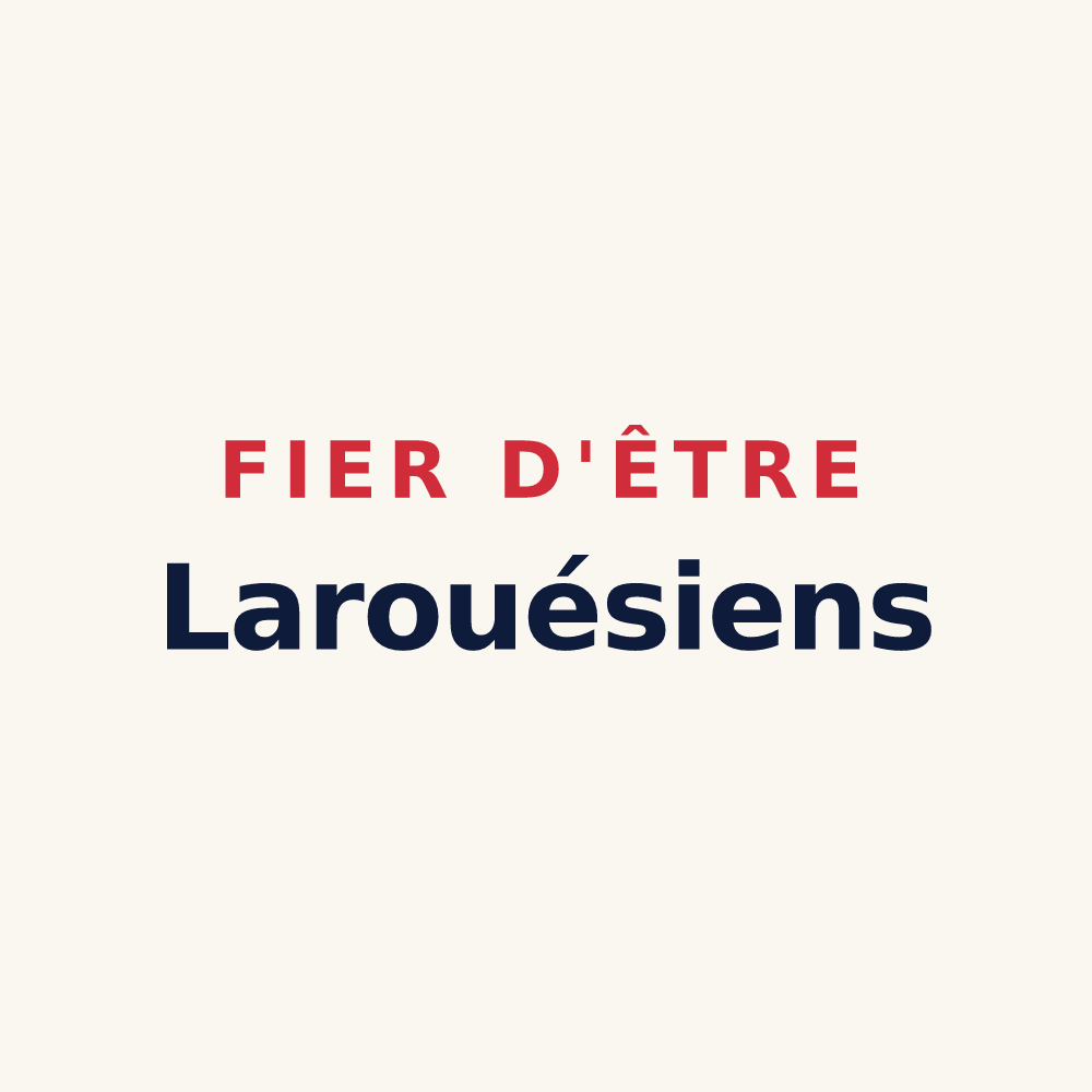 Tasse « Fier d'être Larouésiens » — design pour Saint-Hilaire-la-Croix
