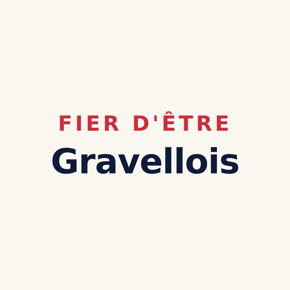 Tasse « Fier d'être Gravellois » — design pour Saint-Hilaire-la-Gravelle
