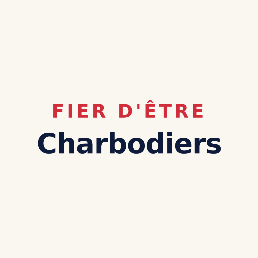 Tasse « Fier d'être Charbodiers » — design pour Saint-Hilaire-le-Grand