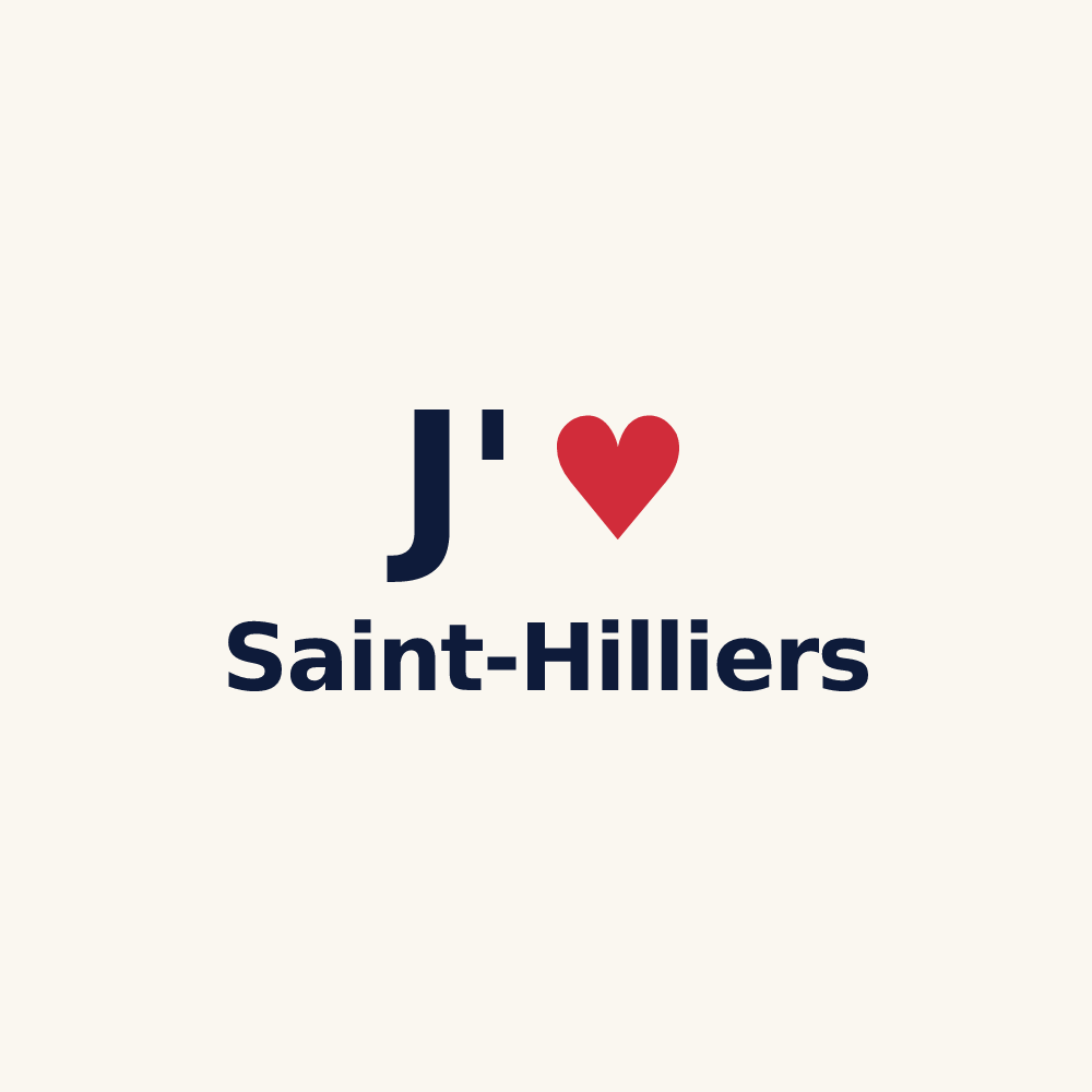 Tasse personnalisée Saint-Hilliers — design J'aime Saint-Hilliers