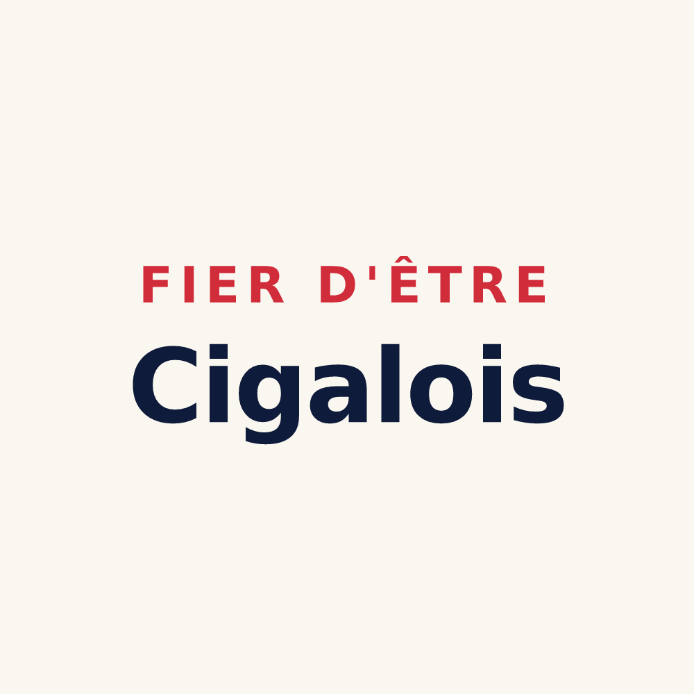 Tasse « Fier d'être Cigalois » — design pour Saint-Hippolyte-du-Fort