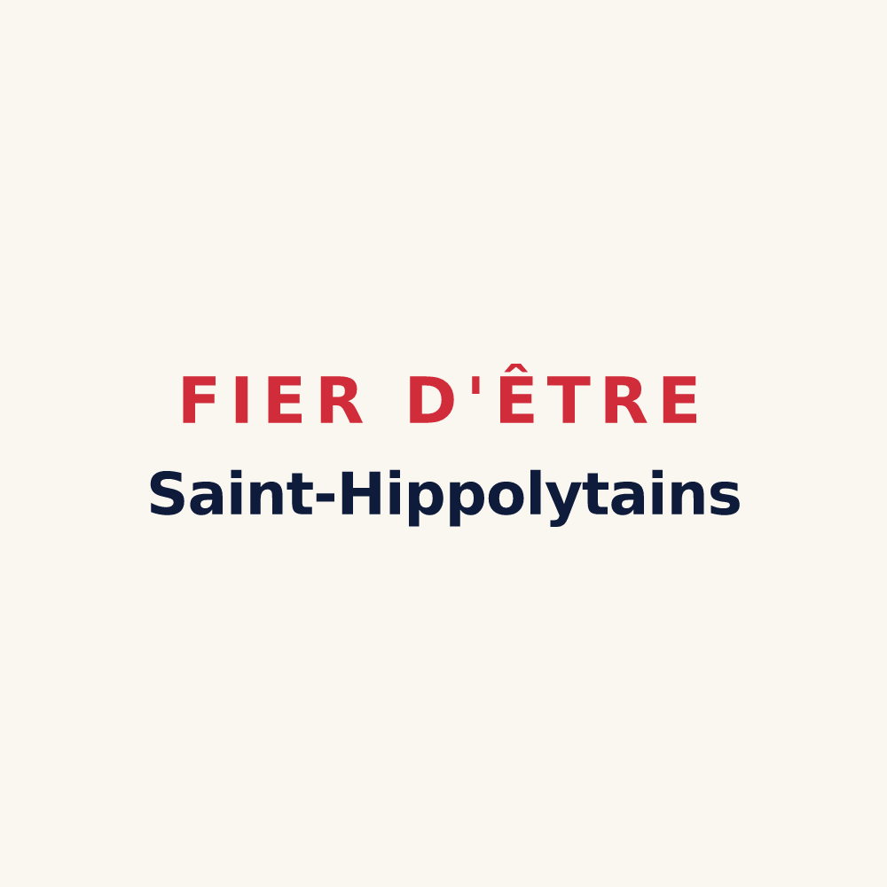 Tasse « Fier d'être Saint-Hippolytains » — design pour Saint-Hippolyte-le-Graveyron