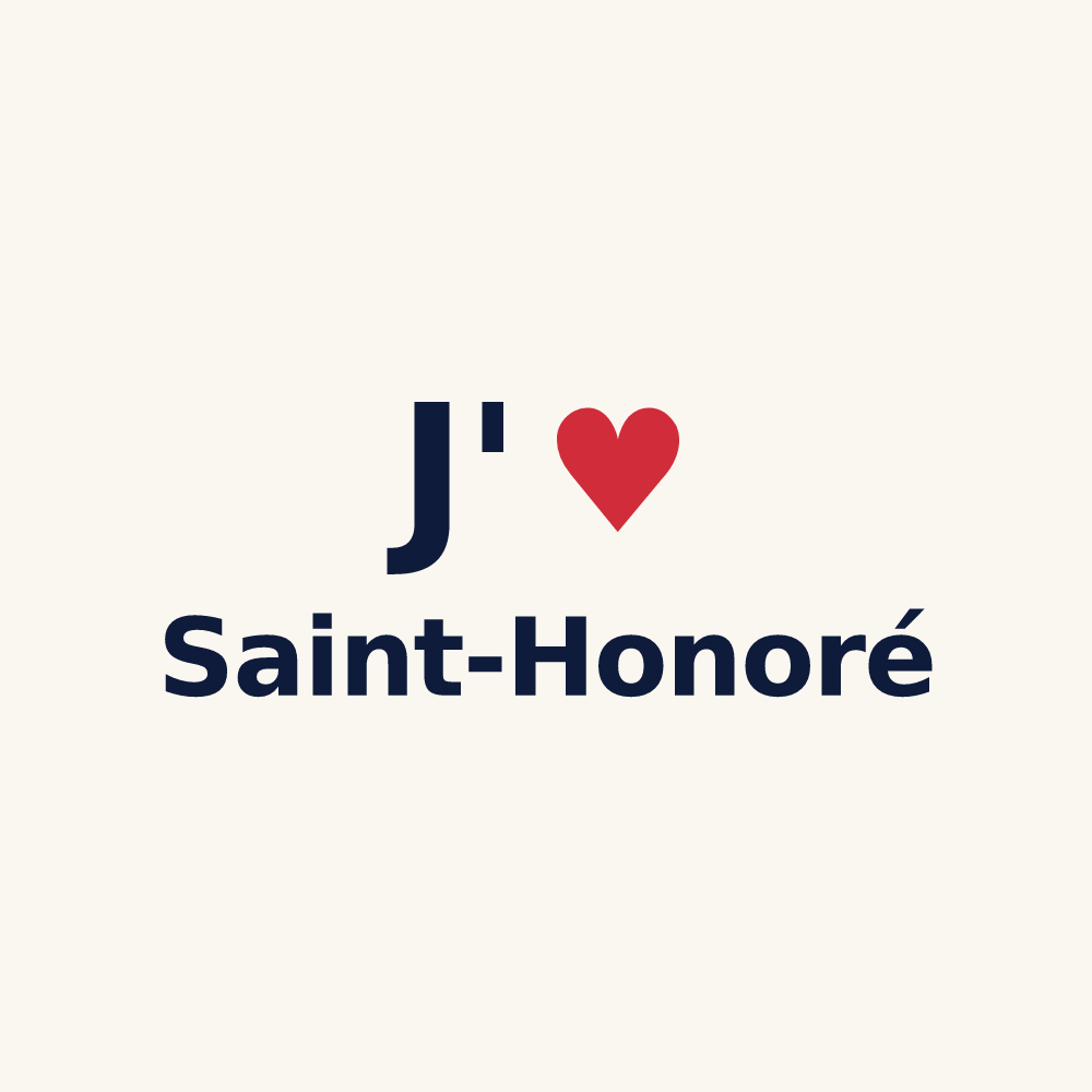 Tasse personnalisée Saint-Honoré — design J'aime Saint-Honoré