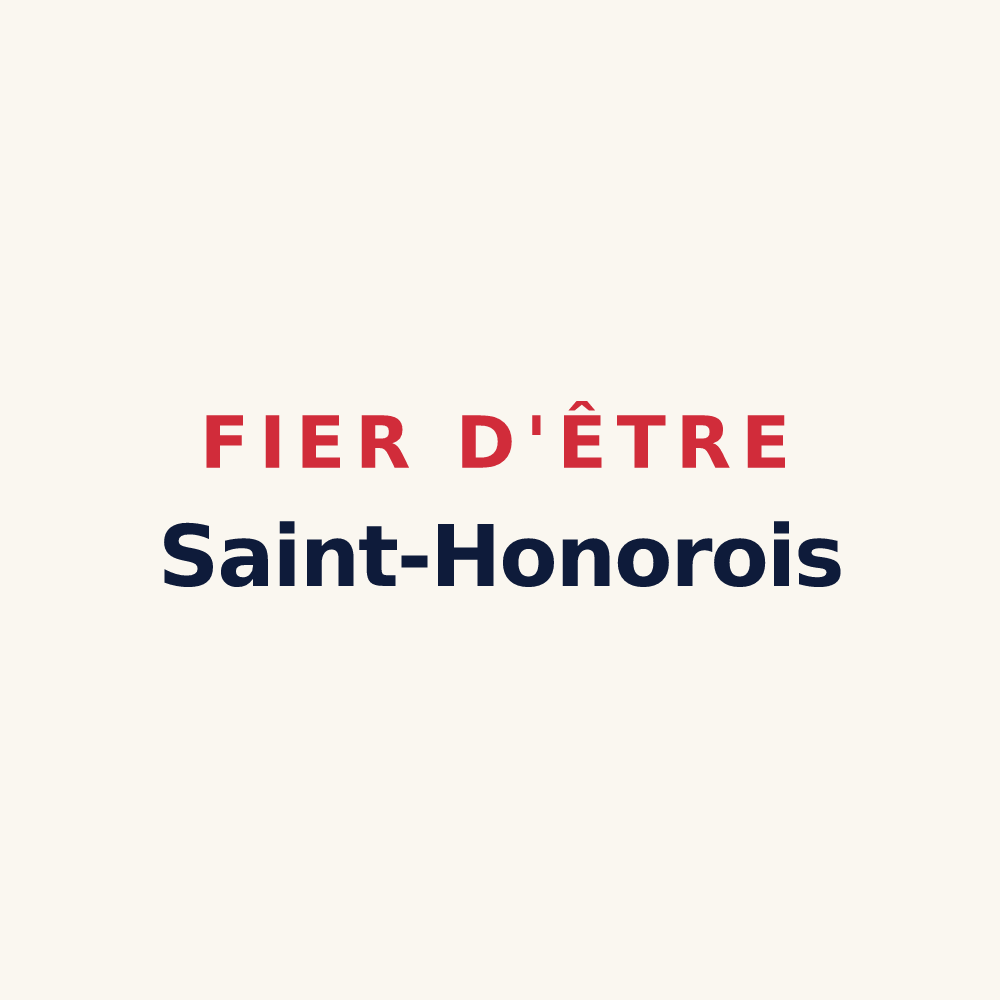 Tasse « Fier d'être Saint-Honorois » — design pour Saint-Honoré