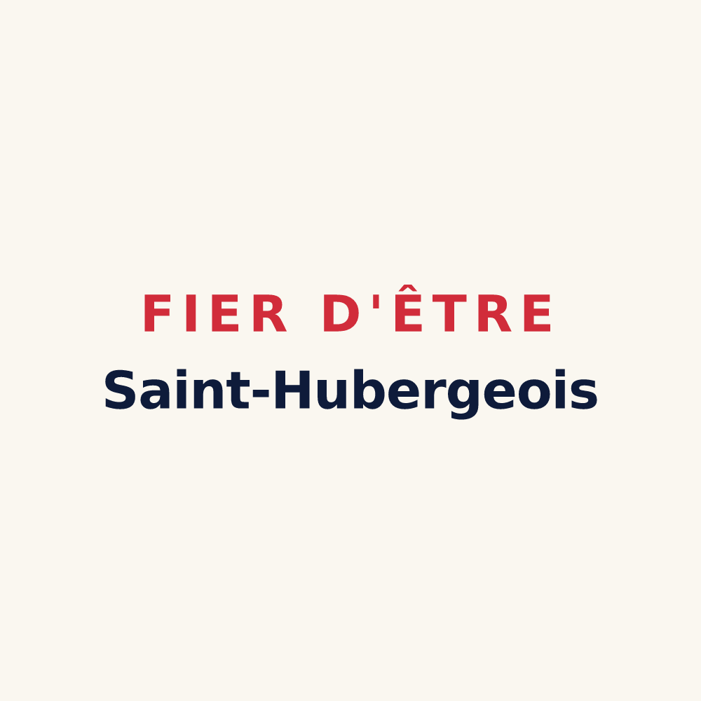 Tasse « Fier d'être Saint-Hubergeois » — design pour Saint-Hubert