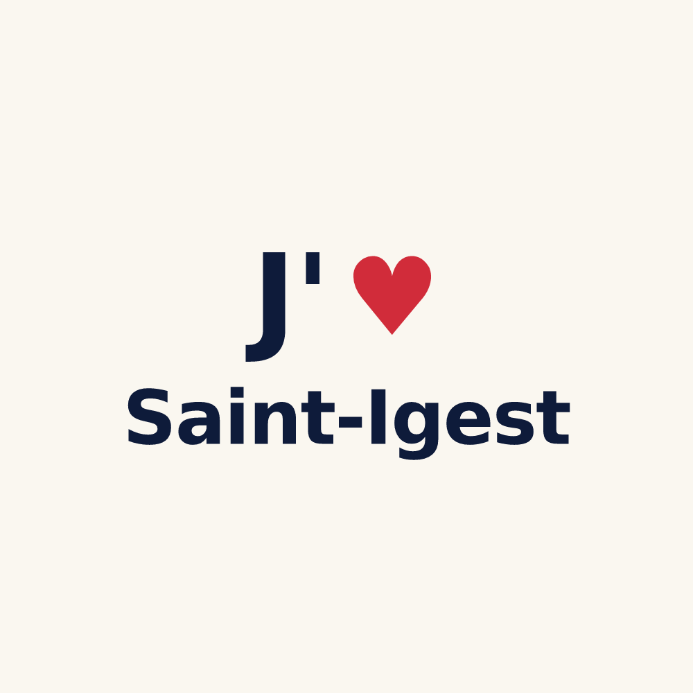 Tasse personnalisée Saint-Igest — design J'aime Saint-Igest