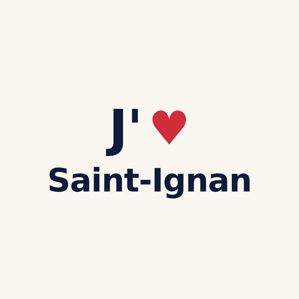 Tasse personnalisée Saint-Ignan — design J'aime Saint-Ignan