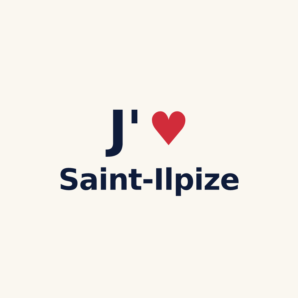Tasse personnalisée Saint-Ilpize — design J'aime Saint-Ilpize