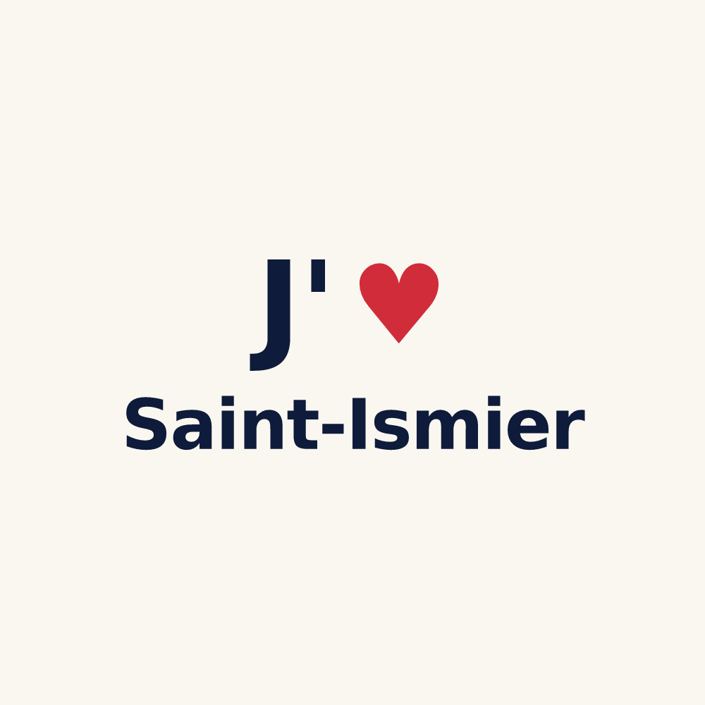 Tasse personnalisée Saint-Ismier — design J'aime Saint-Ismier