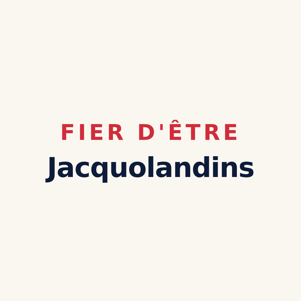 Tasse « Fier d'être Jacquolandins » — design pour Saint-Jacques-de-la-Lande
