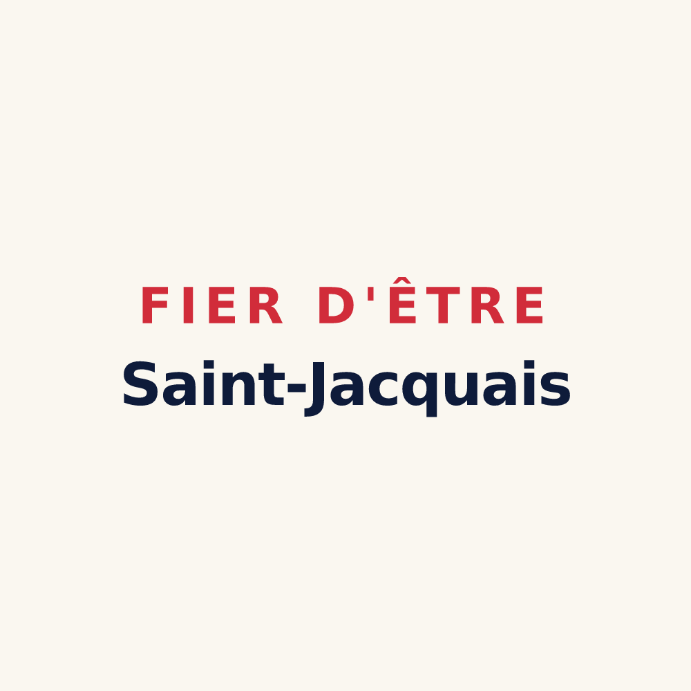 Tasse « Fier d'être Saint-Jacquais » — design pour Saint-Jacques-sur-Darnétal