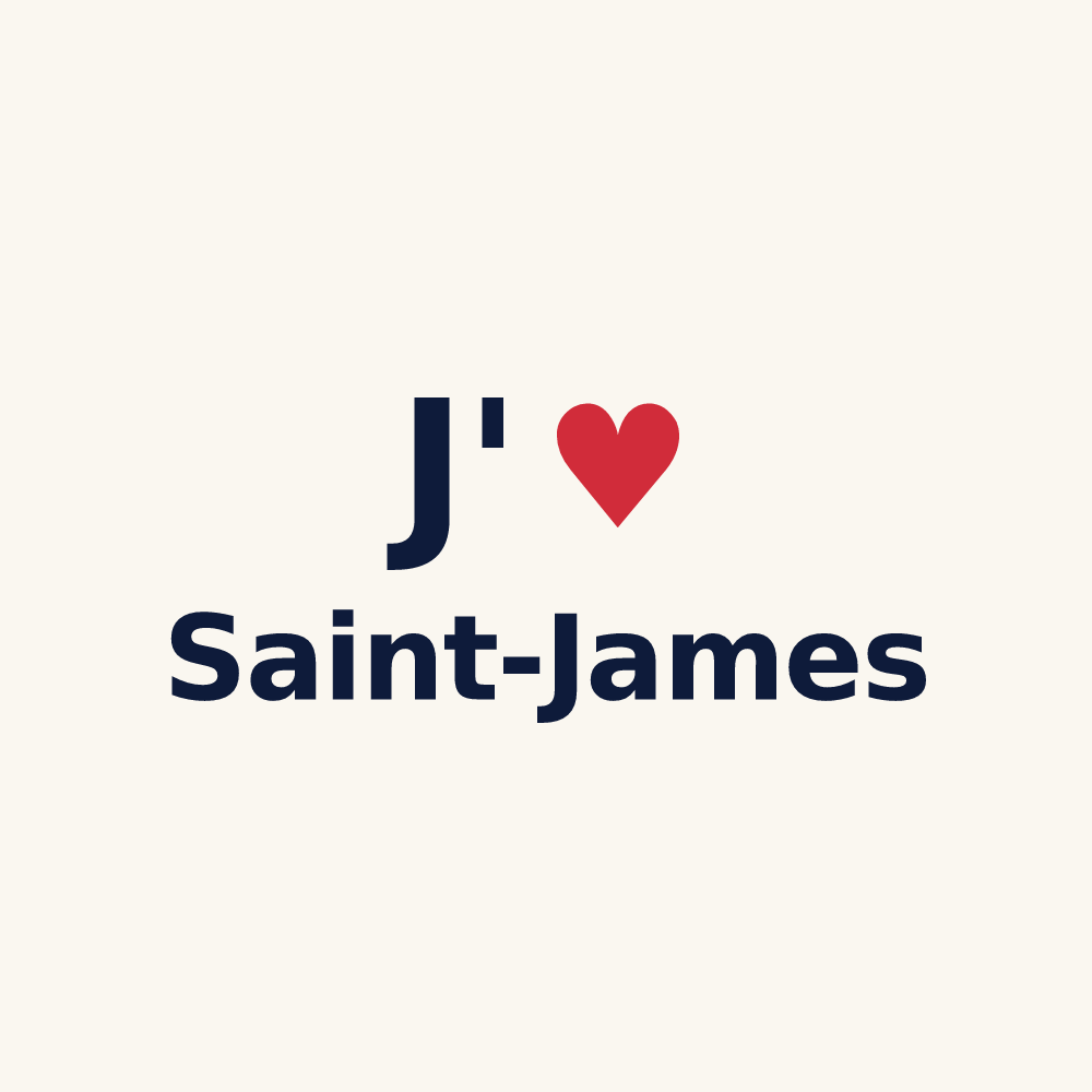 Tasse personnalisée Saint-James — design J'aime Saint-James