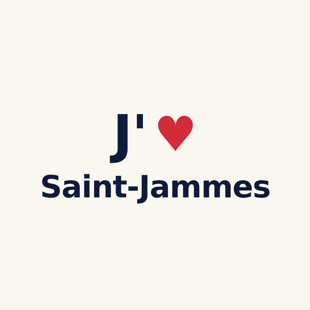 Tasse personnalisée Saint-Jammes — design J'aime Saint-Jammes