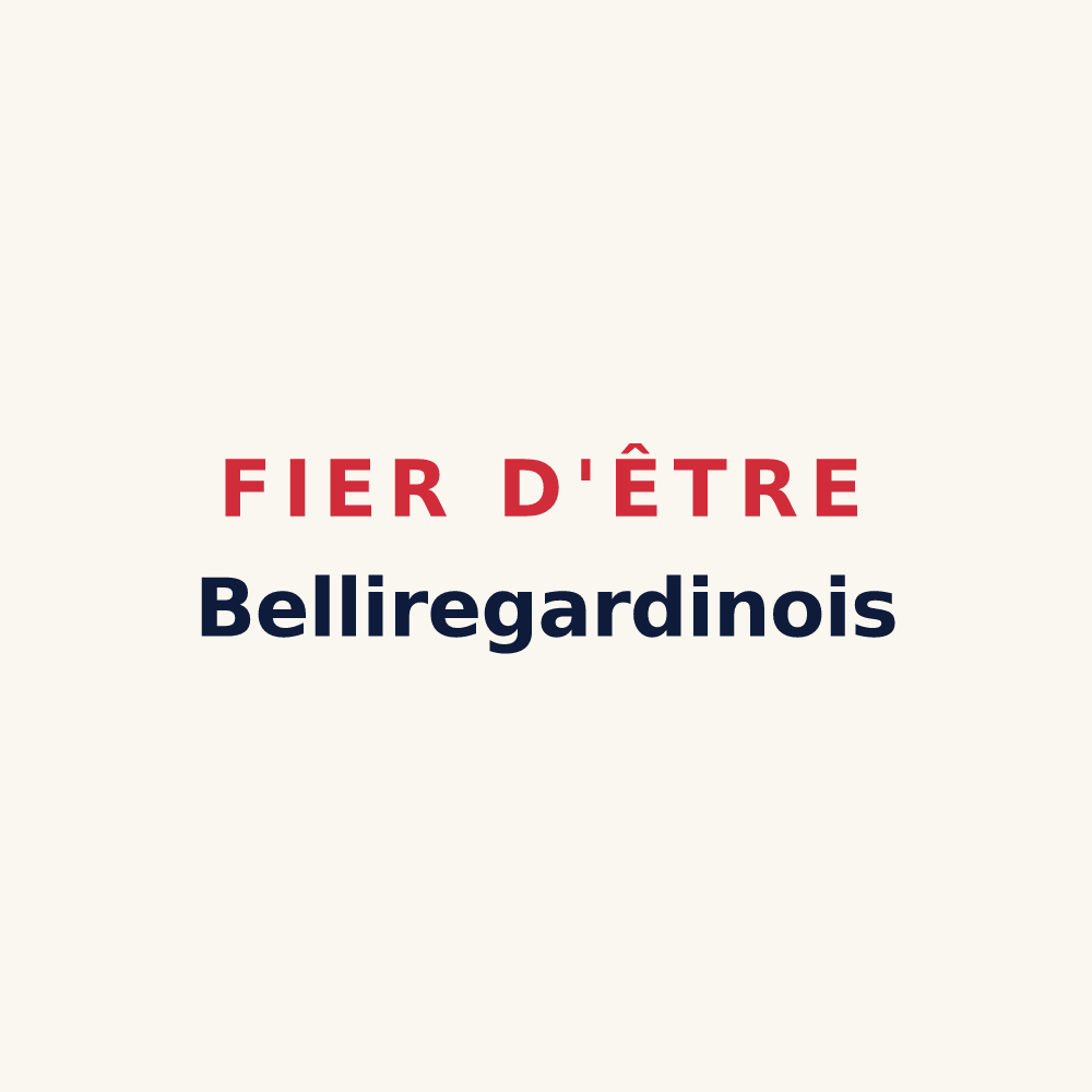 Tasse « Fier d'être Belliregardinois » — design pour Saint-Jean-de-Beauregard