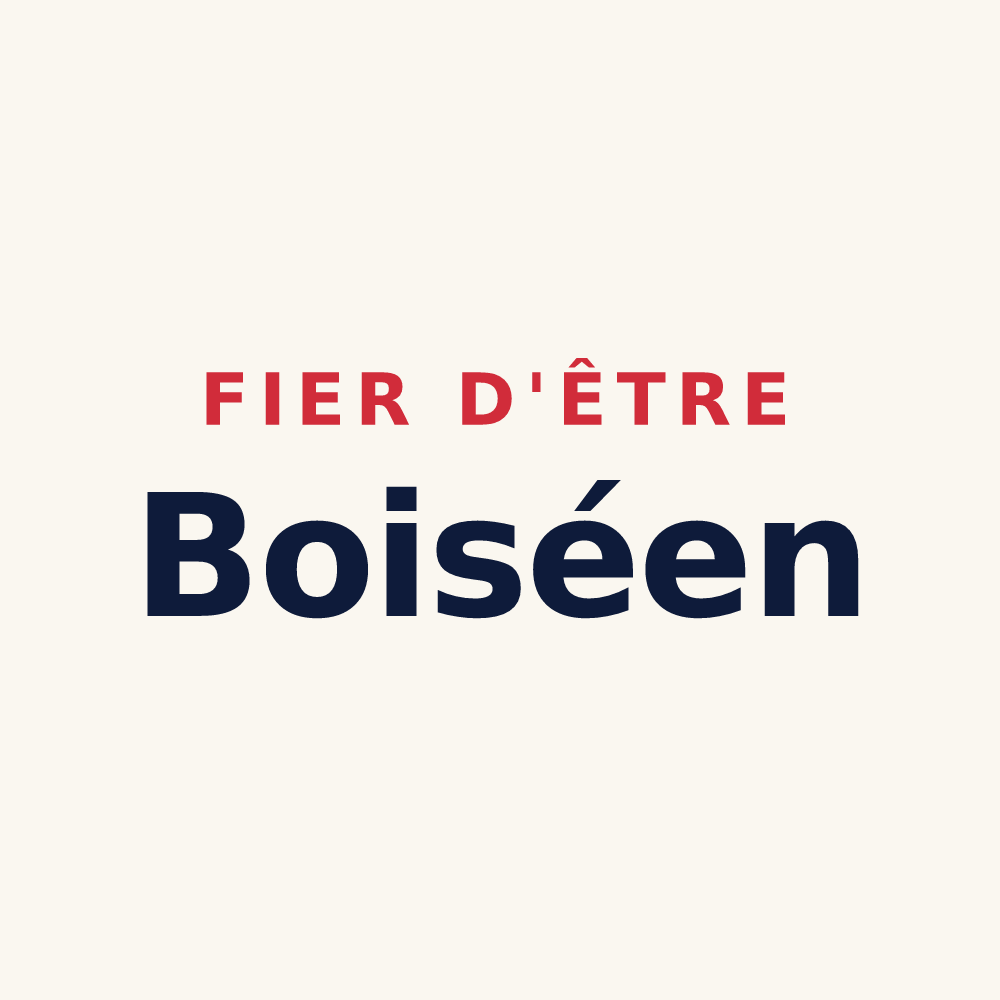 Tasse « Fier d'être Boiséen » — design pour Saint-Jean-de-Boiseau