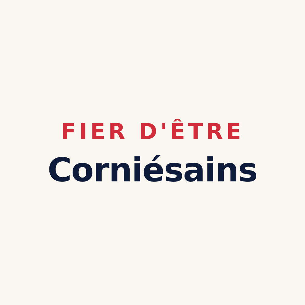 Tasse « Fier d'être Corniésains » — design pour Saint-Jean-de-Cornies